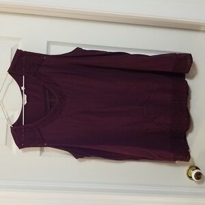 Lace derail tank tunic